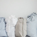 R: Large laundry bag (Color: Forest Green) linen - notperfectlinen