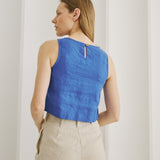BAY cropped linen top