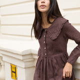 AURELIA collared linen dress