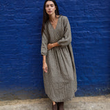 BIEL wrap-front linen dress
