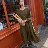 NORCIA relaxed linen dress