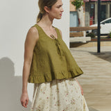 BERRY linen blouse