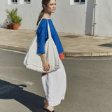 SION gathered linen skirt