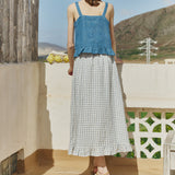 DELILAH maxi linen skirt
