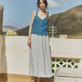 DELILAH maxi linen skirt