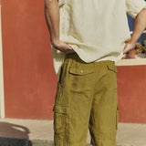 Men’s cargo linen shorts MACKAY