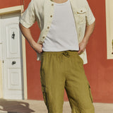 Men’s cargo linen shorts MACKAY