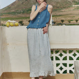 DELILAH maxi linen skirt