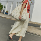 SION gathered linen skirt