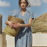 Maxi NERJA wrap-front linen dress