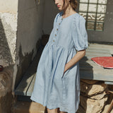 TOSSA midi linen dress