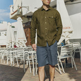 Men’s long sleeve linen shirt MONTREAL