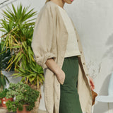 SARAH fit and flare linen pants