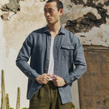 Men’s long sleeve linen shirt MONTREAL