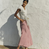 Maxi WELS wide leg linen pants