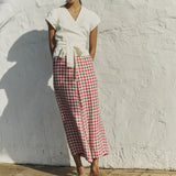 Maxi WELS wide leg linen pants