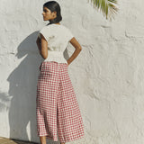 Maxi WELS wide leg linen pants