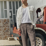 Men’s long sleeve linen shirt MONTREAL