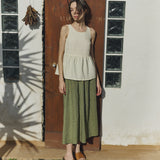 EZE linen peplum top