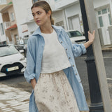 BAY cropped linen top