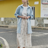 LIVORNO-2 oversized linen collar shirt