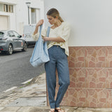 DOOLIN high-waisted linen pants