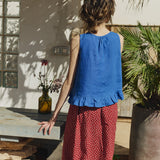BERRY linen blouse