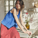 BERRY linen blouse