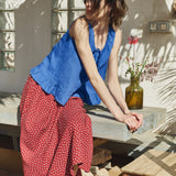 BERRY linen blouse