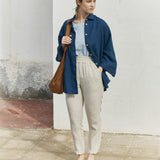 YVOIRE relaxed linen shirt