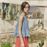 BERRY linen blouse