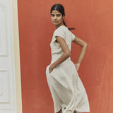 CANNES-2 wrap linen dress