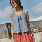 BERRY linen blouse