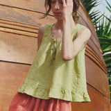 BERRY linen blouse