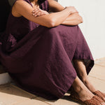 Sleeveless maxi MAMA linen dress - notPERFECTLINEN