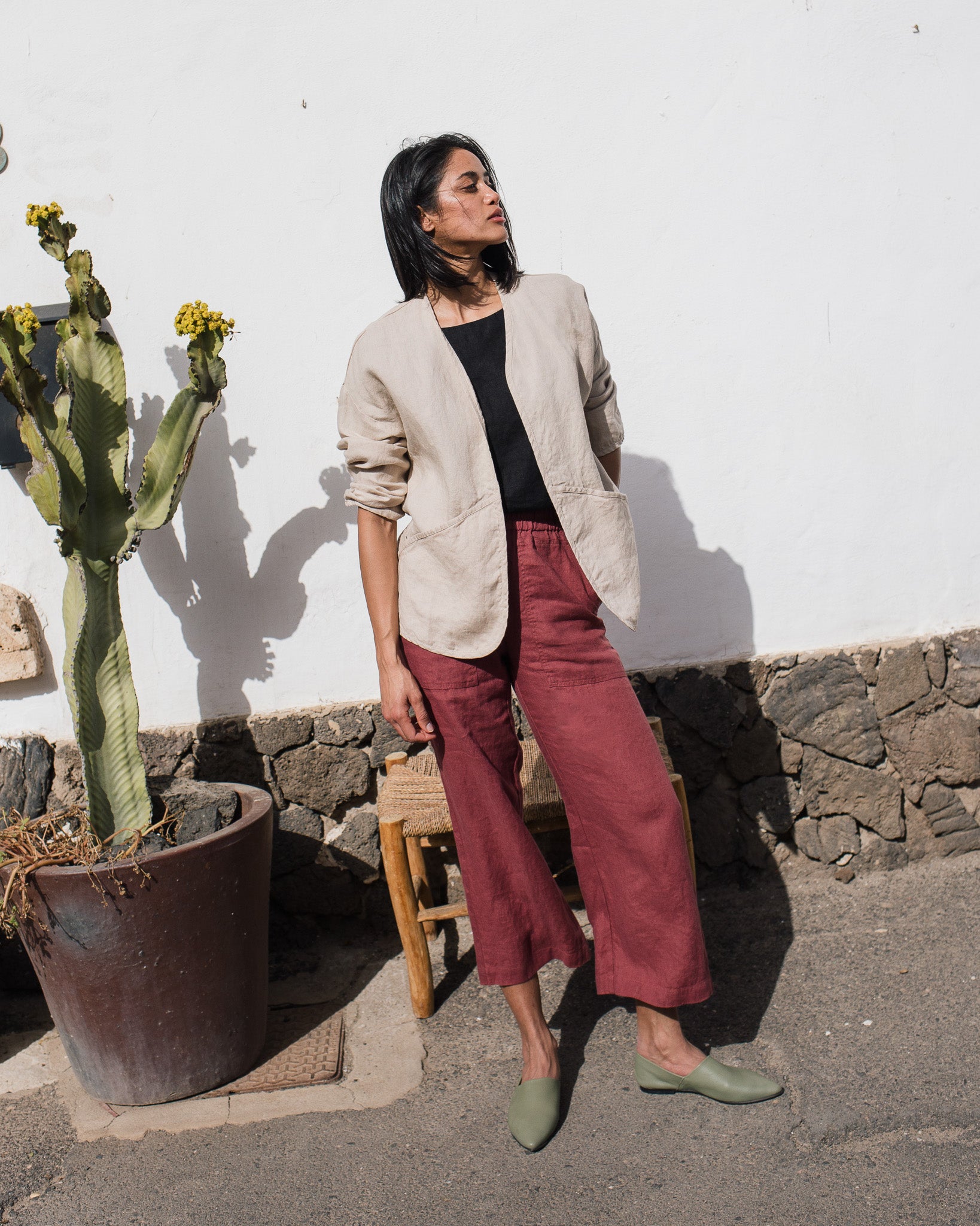 COPENHAGEN throw-on linen jacket - notperfectlinen