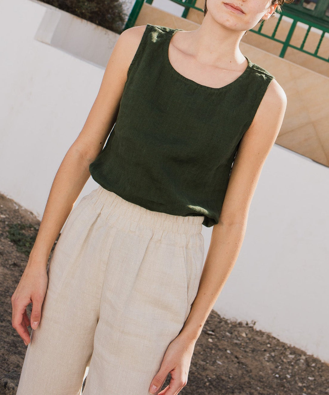 VIENNA linen tank top - notPERFECTLINEN