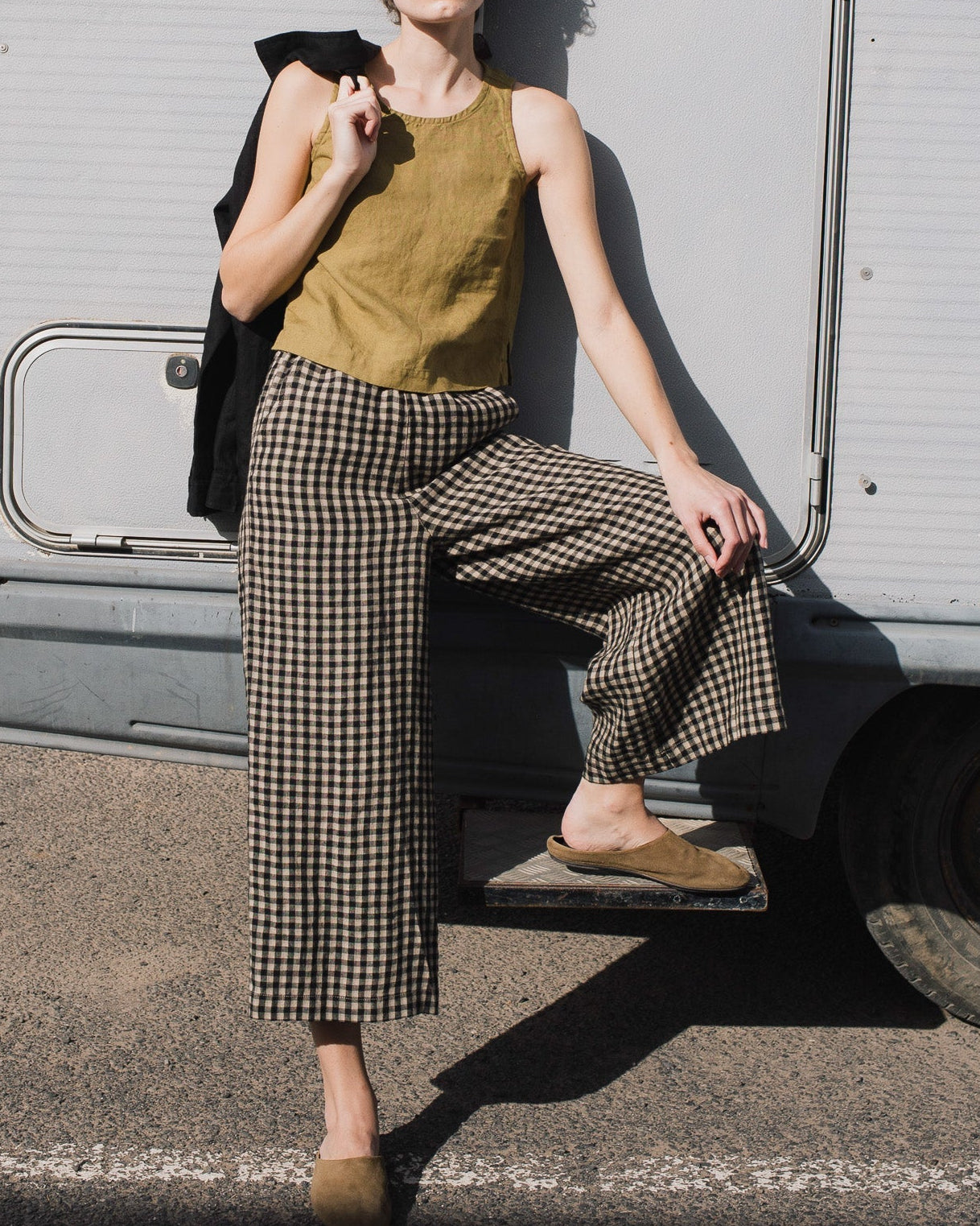 Maxi WELS wide leg linen pants - notperfectlinen