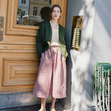 R: COPENHAGEN throw-on linen jacket (Color: Juniper Green; Size: L)
