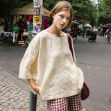 OLD LONDON oversized linen top