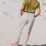 DOOLIN high-waisted linen pants - notperfectlinen
