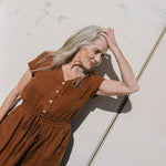 REINE waisted linen dress - notPERFECTLINEN