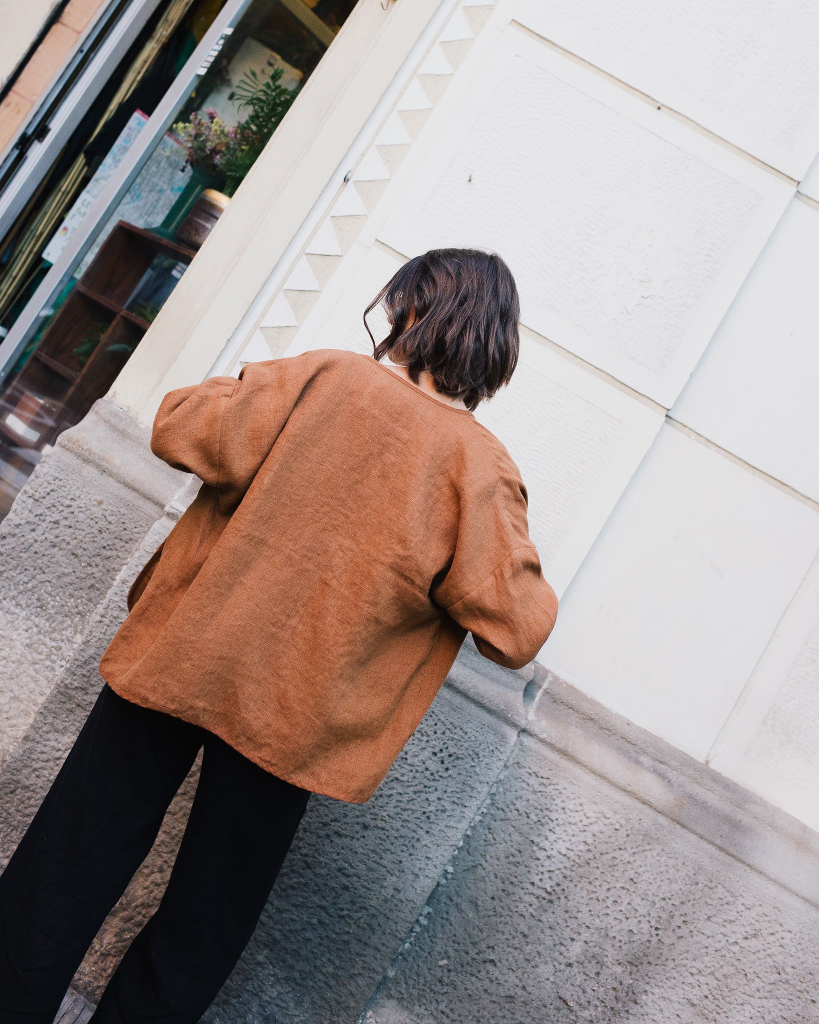 COPENHAGEN throw-on linen jacket - notperfectlinen
