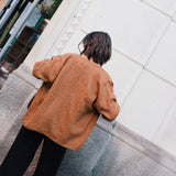 R: COPENHAGEN throw-on linen jacket (Color: Juniper Green; Size: L)