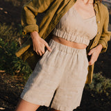 MAIN casual linen shorts - notperfectlinen