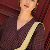 BIEL wrap-front linen dress