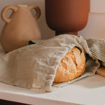 Set of 2 Linen Bread Bags in natural linen - notPERFECTLINEN