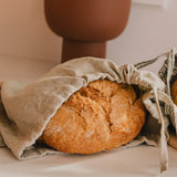 Set of 2 Linen Bread Bags in natural linen - notPERFECTLINEN