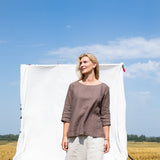 JANUARY loose linen top - notperfectlinen