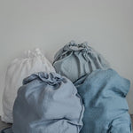 R: Large laundry bag (Color: Forest Green) linen - notperfectlinen
